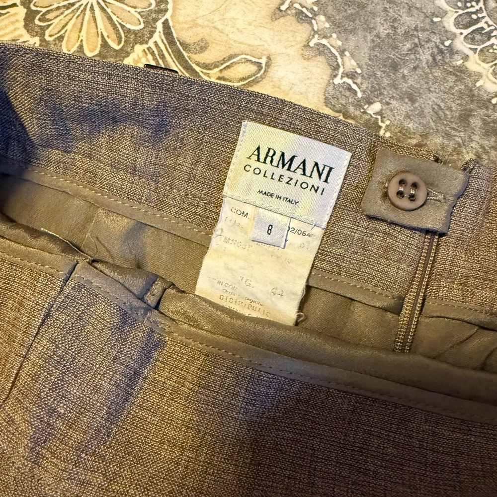 Armani Collezioni Gray Pencil Skirt